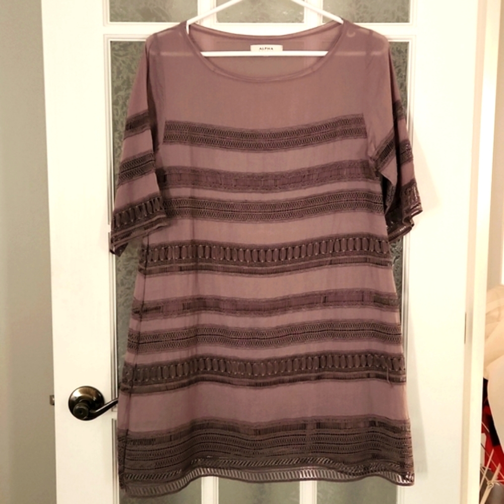 Alpha Studio Lavender Dress / Made in Turkey